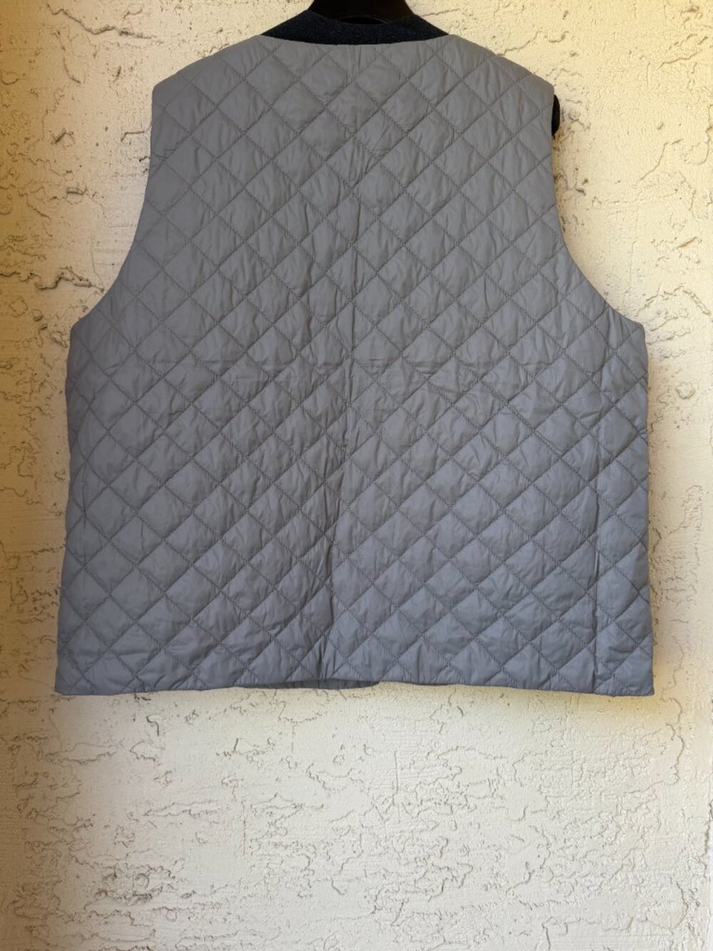NWT Eileen Fisher Reed Eggshell Nylon Quilted Vest Sz L - Picture 3 of 6